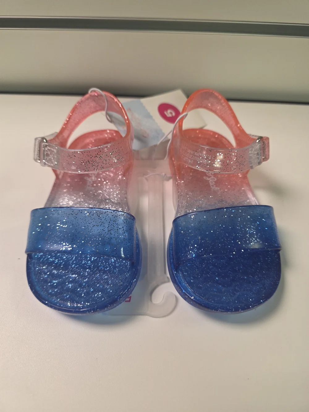 Girls' Glitter Jelly Sandals